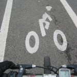 Bike lane in Ferndale, Michigan