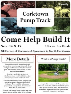 Corktown Pump Track construction